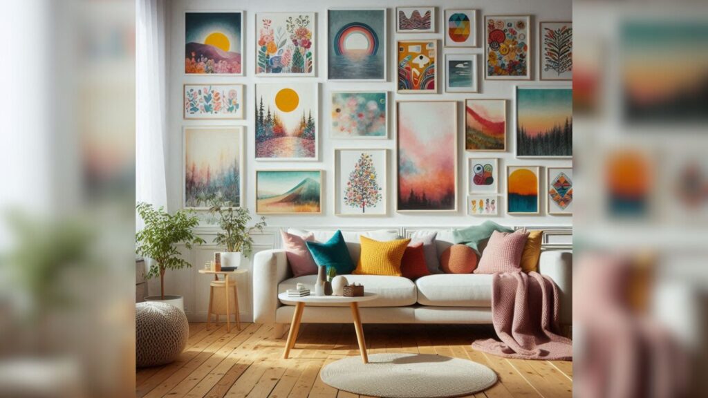 Best place to hang colourful artwork